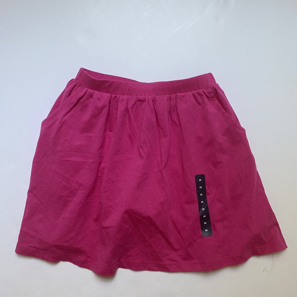 NEW Lands End Pink Skort Skirt With Pockets